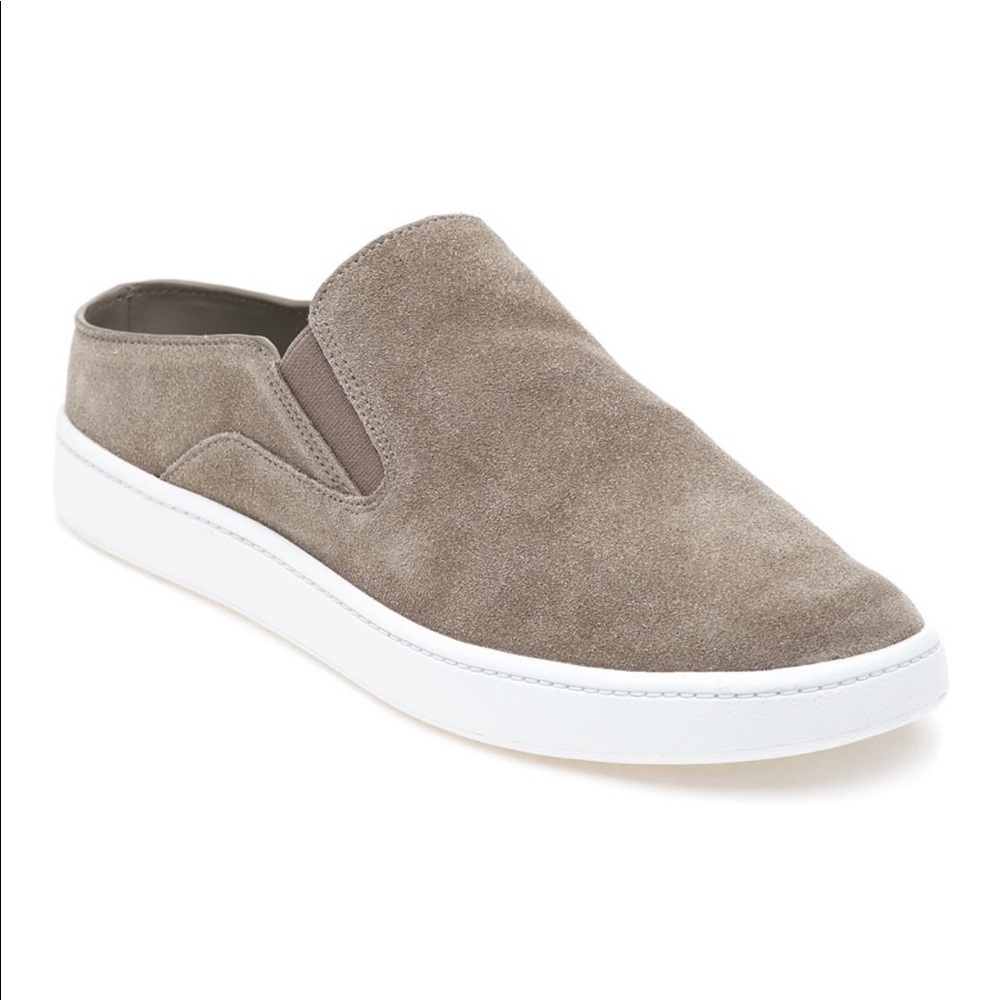 VINCE VERRELL SLIP ON SNEAKER WOODSMOKE SUEDE